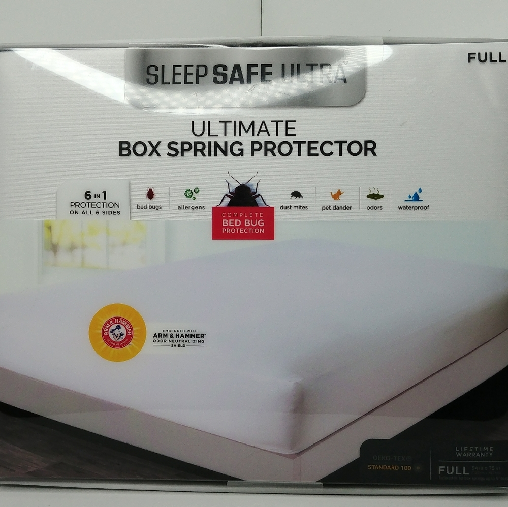 Sleep Safe Ultra Box Spring Protector Full Size NIB
